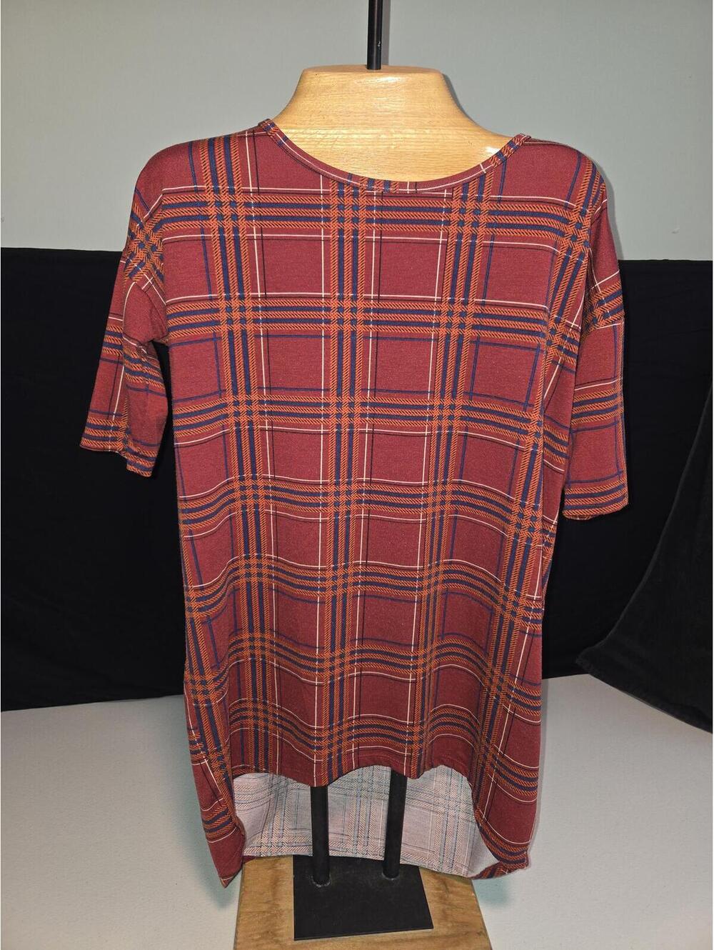 LuLaRoe XS Plaid Tunic Top